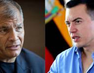 Rafael Correa y Daniel Noboa tuvieron un cruce de declaraciones en los últimos dos días.